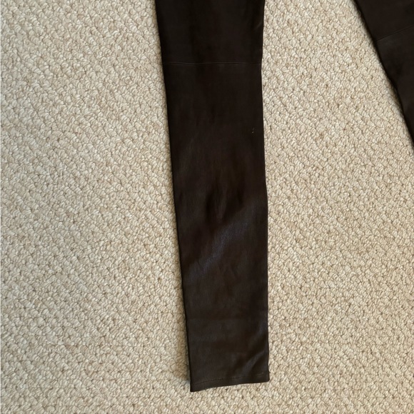 NWOT AG The Legging Super Skinny Leather Lambskin Pants in Brown - Picture 15 of 16